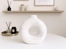 Florero nordico grande con puntos